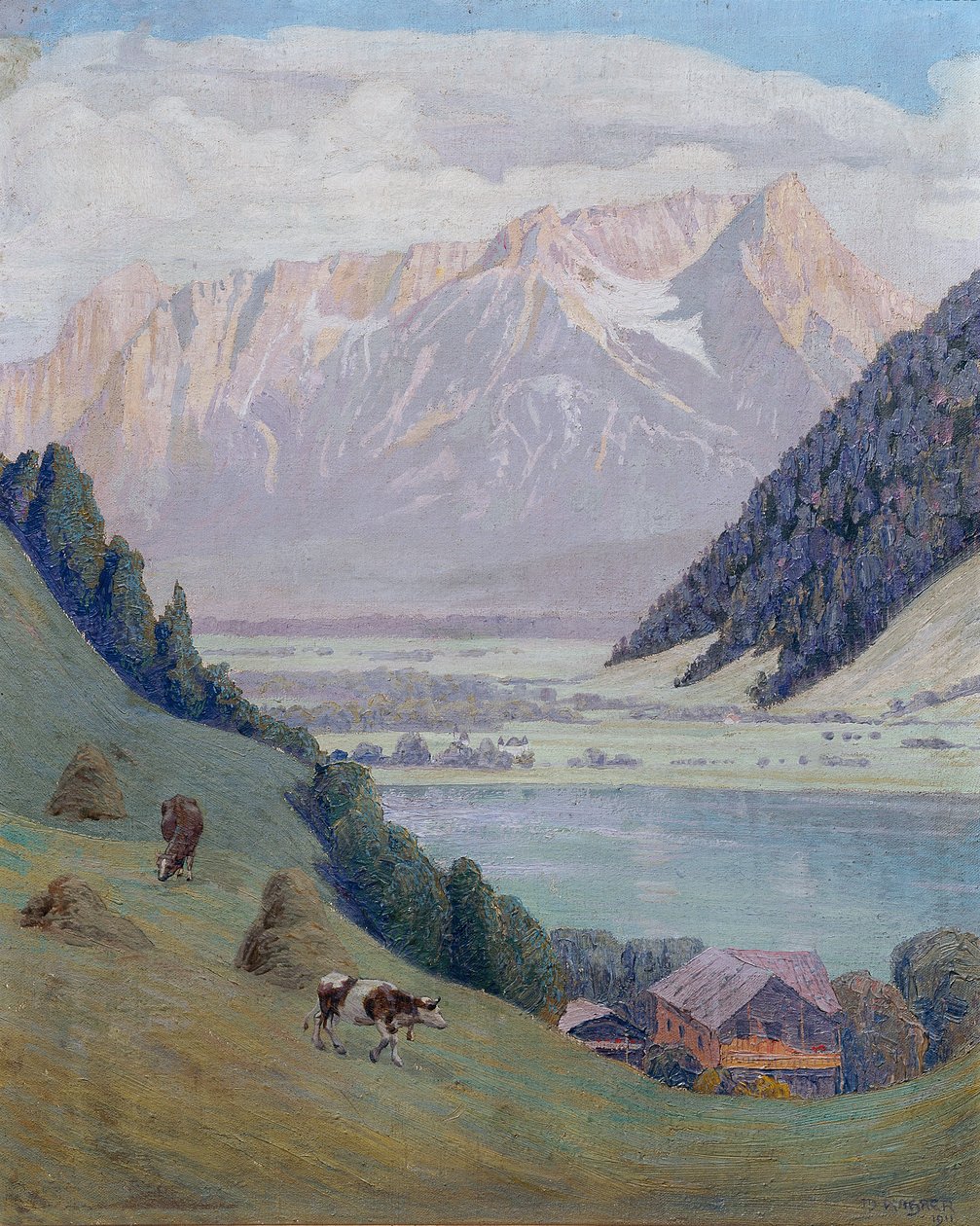 Bergmeer door Max Kahrer