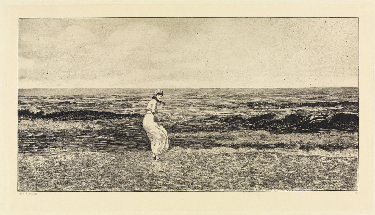 Aan zee (Intermezzi, Opus IV, blad 2) door Max Klinger