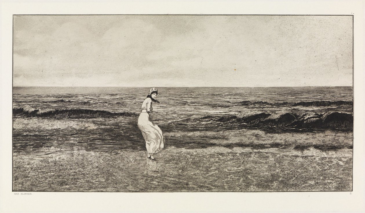 Aan zee (Intermezzi, opus IV, blad 2) door Max Klinger