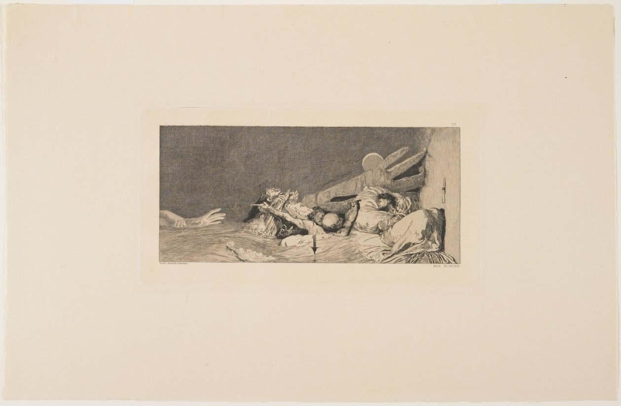 Zorgen, 1881 door Max Klinger