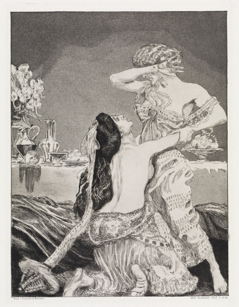 Bestürmung (Tent, Opus XIV, deel 2, nr. 28) door Max Klinger