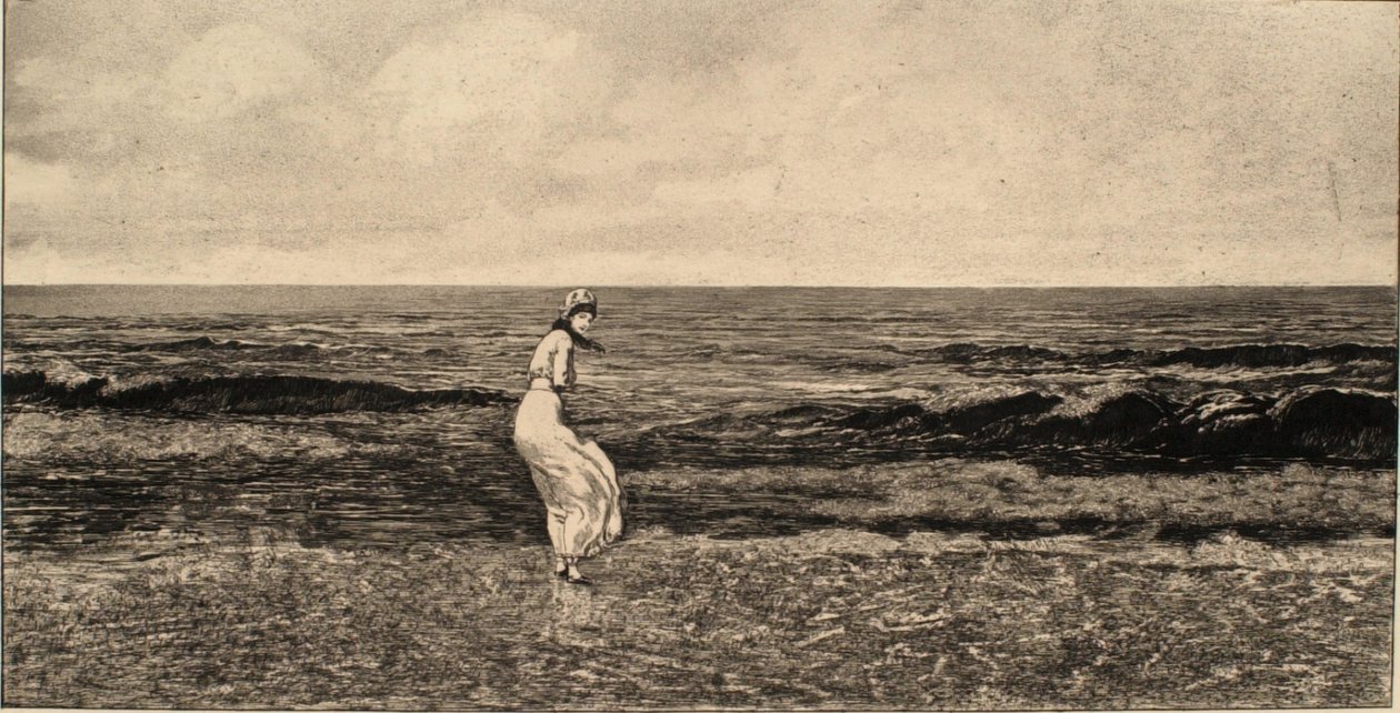 Aan zee door Max Klinger