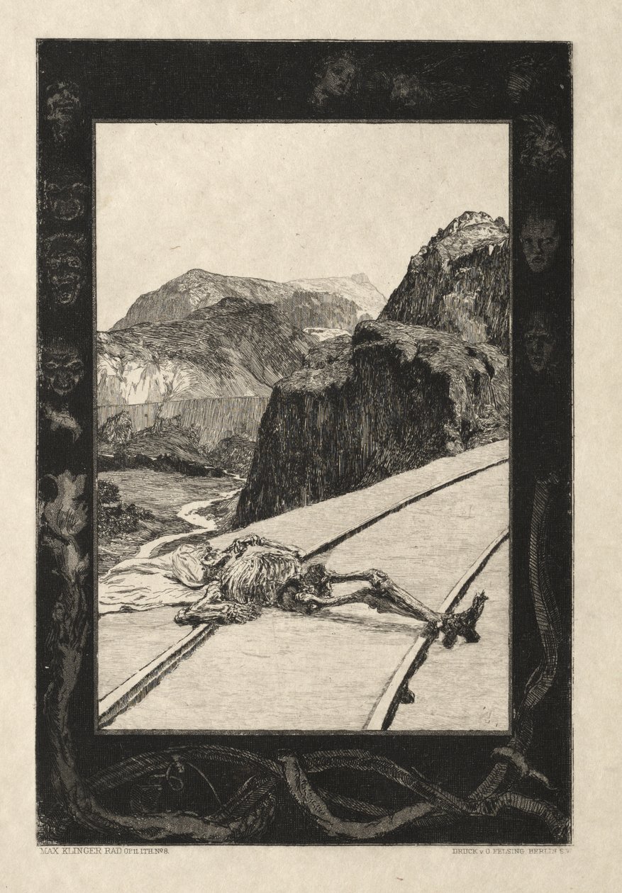Vom Tode I, (Opus II, 1889) nr. 8 door Max Klinger