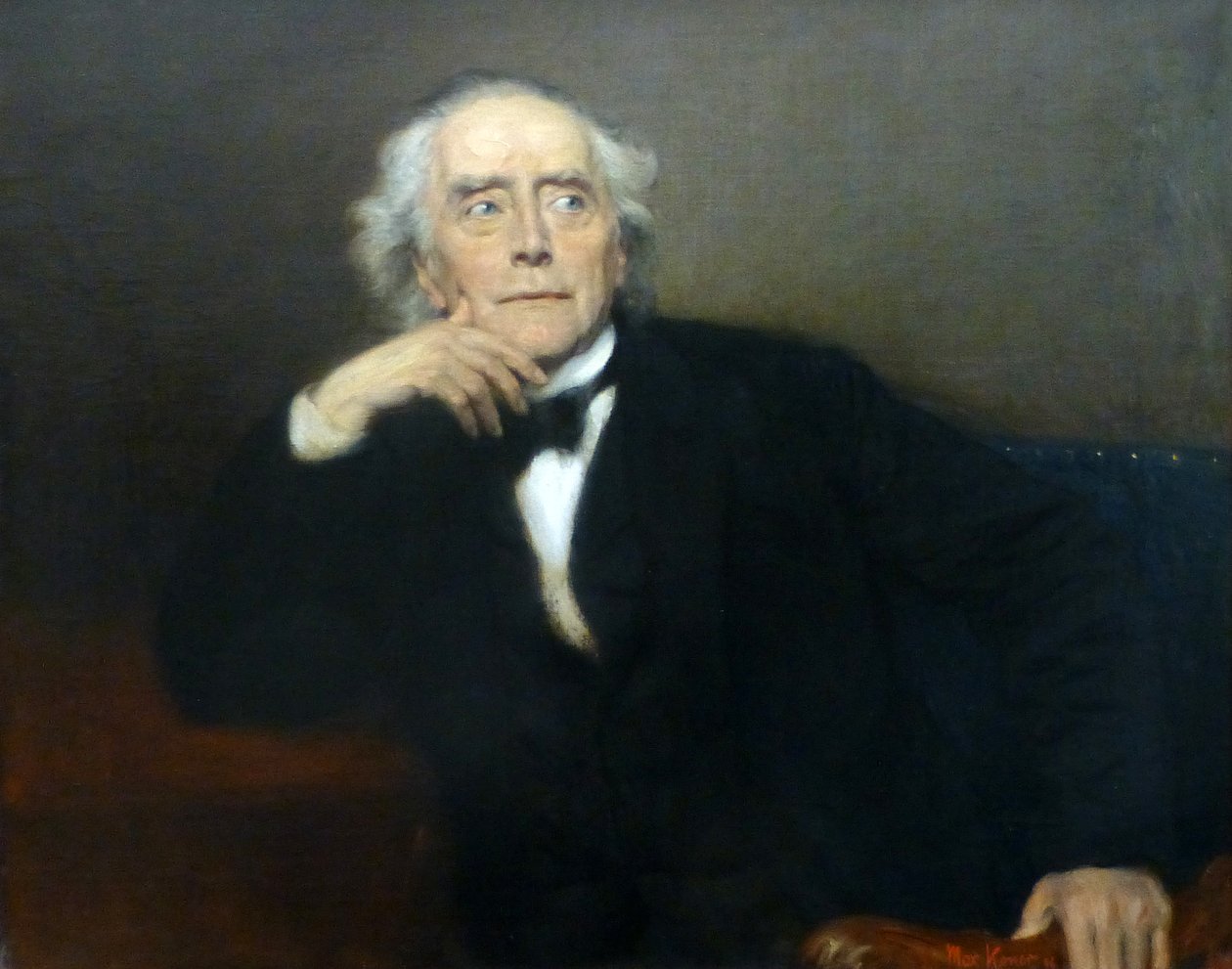 Duits: Portret van de archeoloog Ernst Curtius Portret van de archeoloog Ernst Curtius door Max Koner door Max Koner