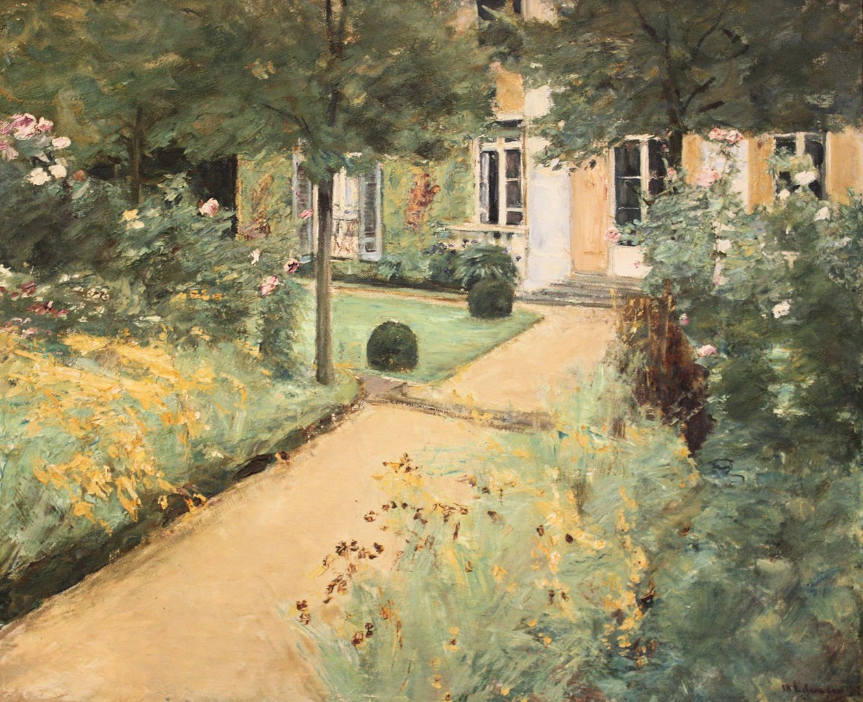 Berlijn-Wannsee, Max Liebermann, moestuin bij de villa door Max Liebermann