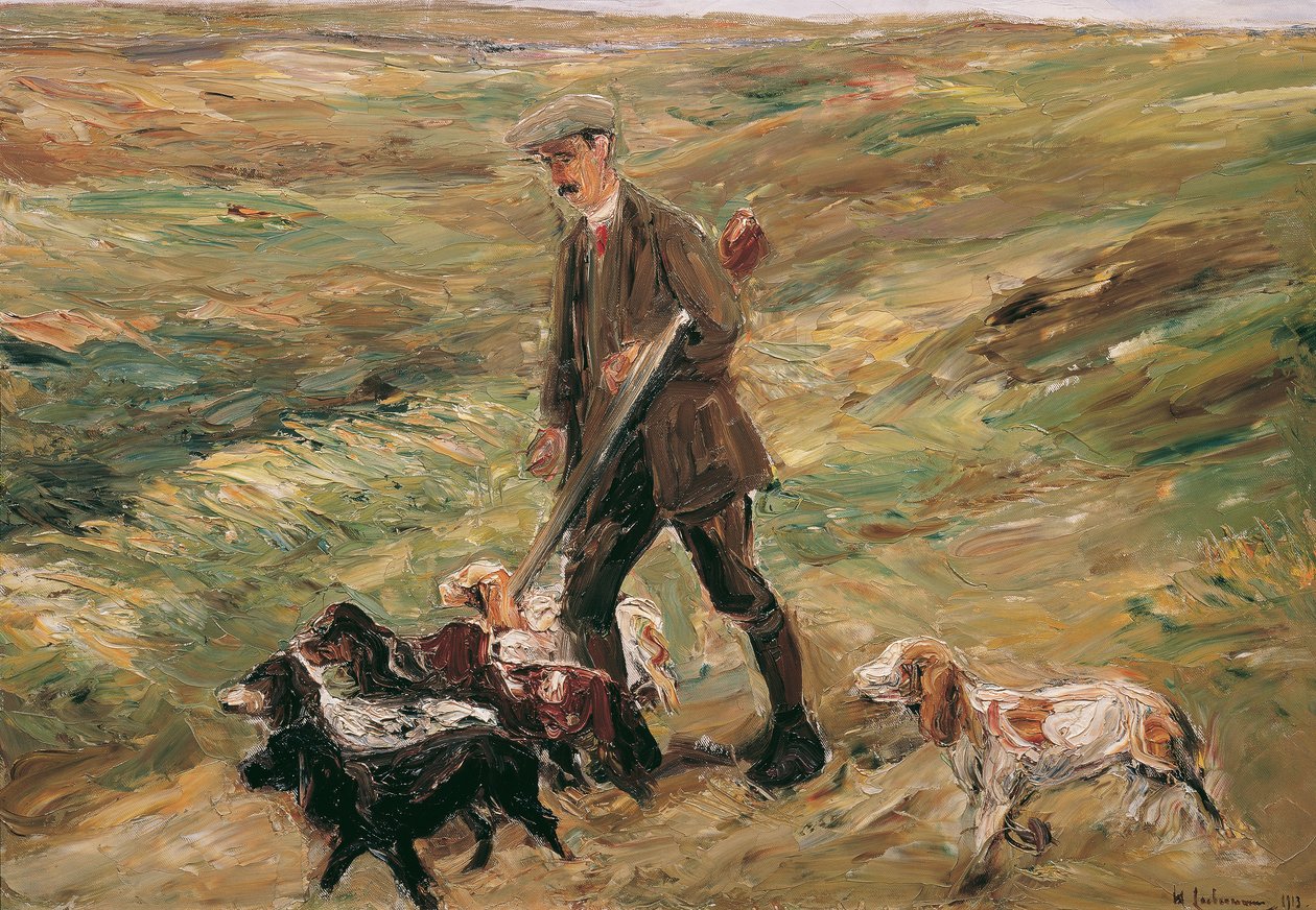 Jager in de duinen door Max Liebermann