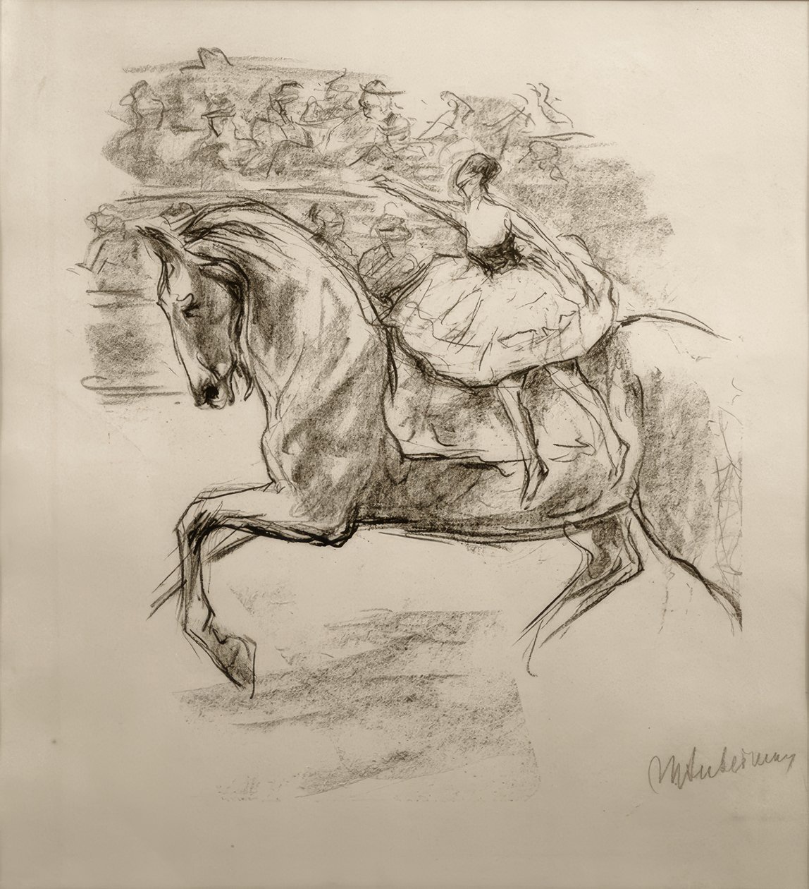 De circusamazone door Max Liebermann