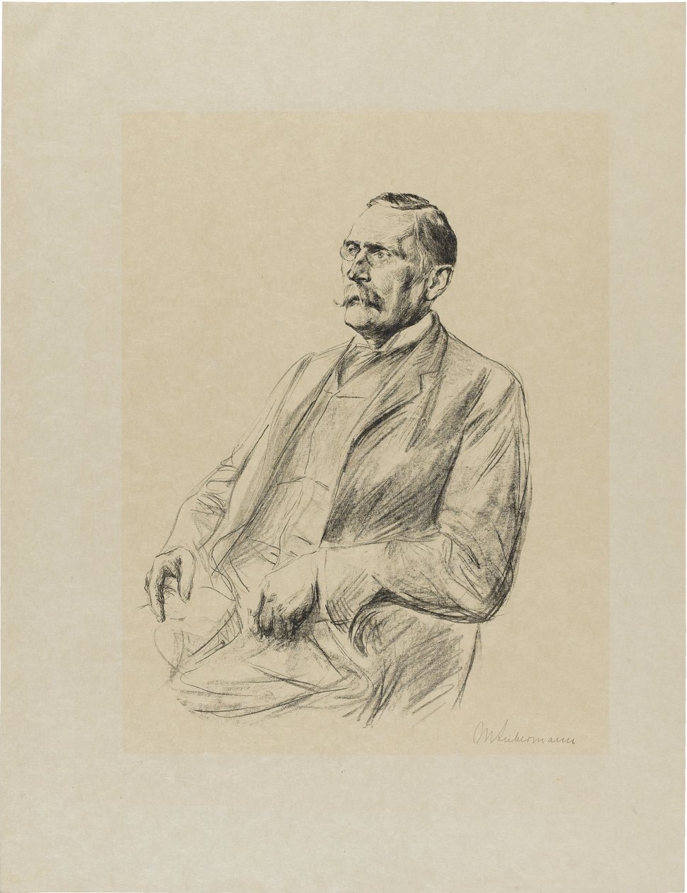 Portret van Wilhelm Bode (1845-1929) door Max Liebermann