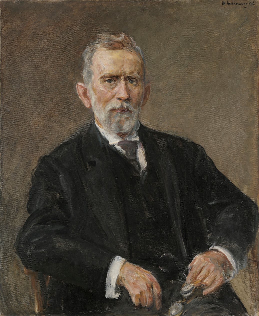 Portret van de chemicus Paul Ehrlich door Max Liebermann