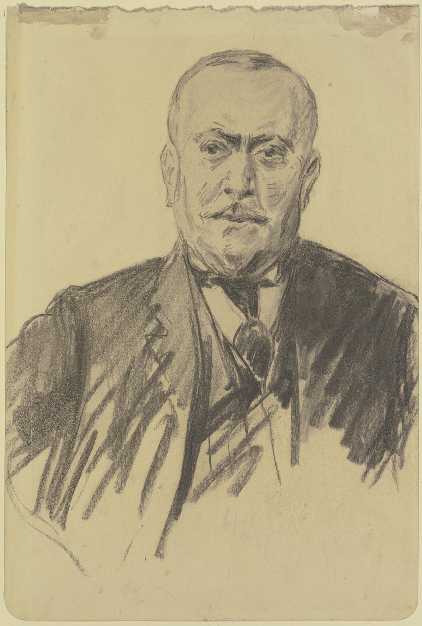 Portret van een man door Max Liebermann