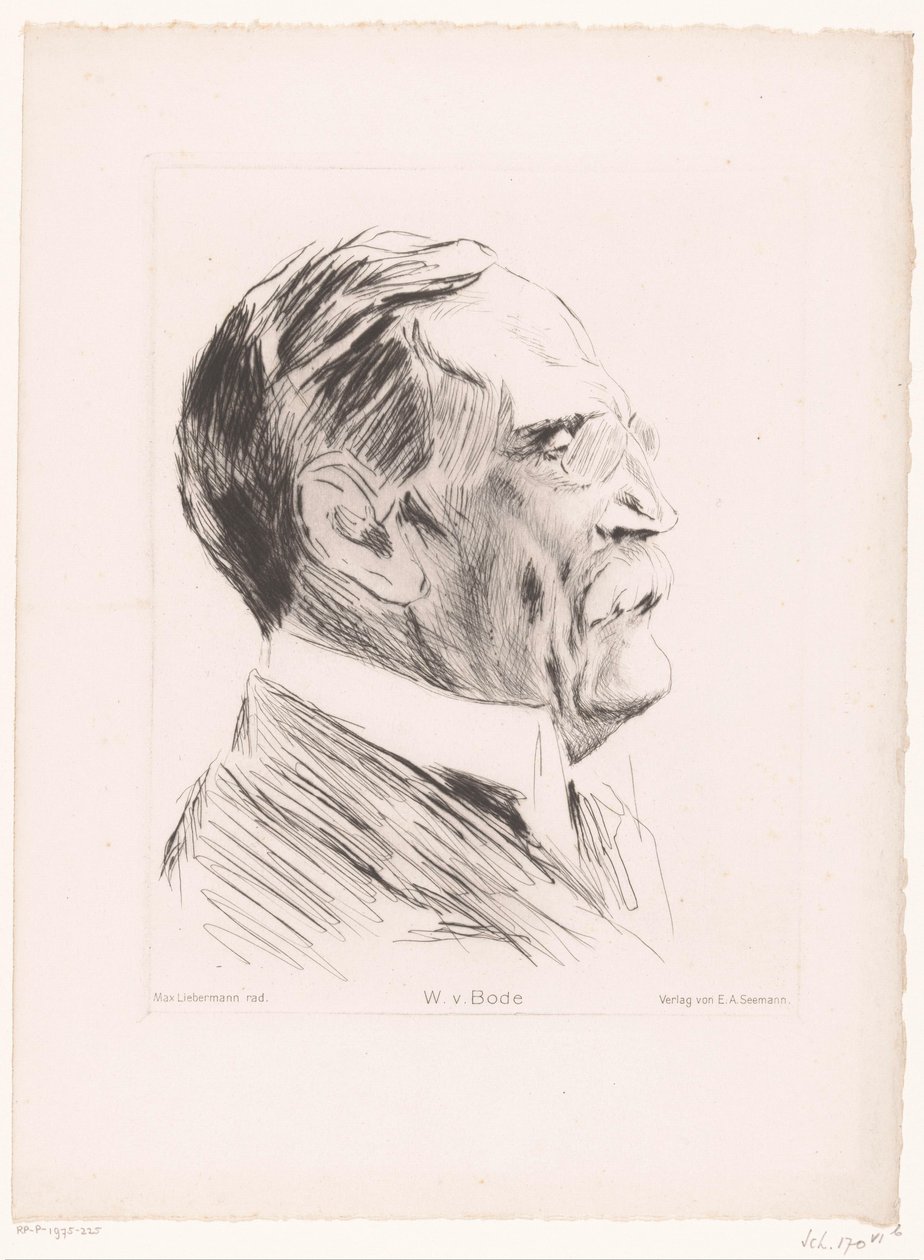 Portret van Wilhelm von Bode door Max Liebermann