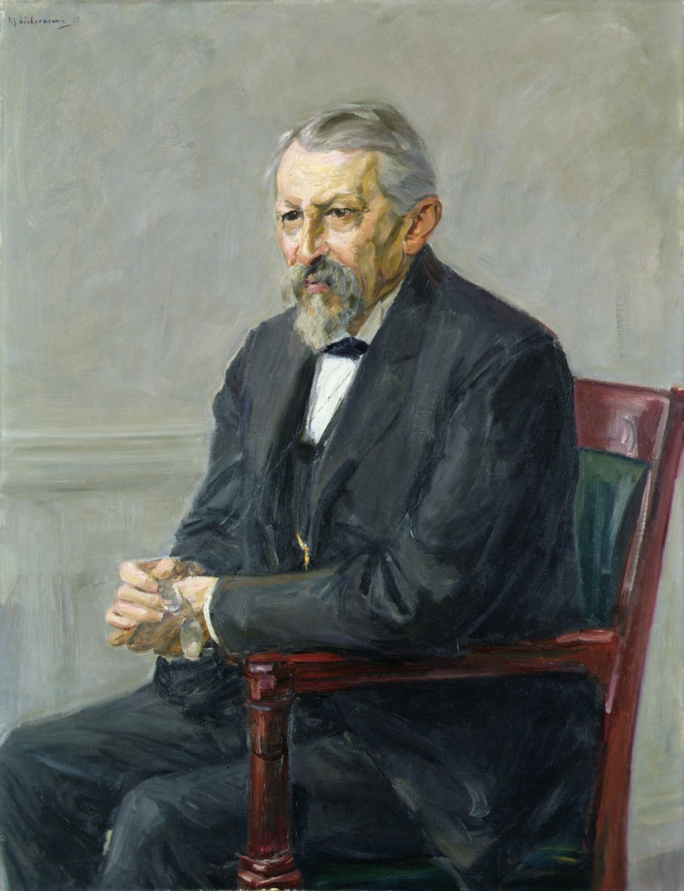 De Natuurwetenschapper, Hermann Strebel (1834-1914) 1905 door Max Liebermann