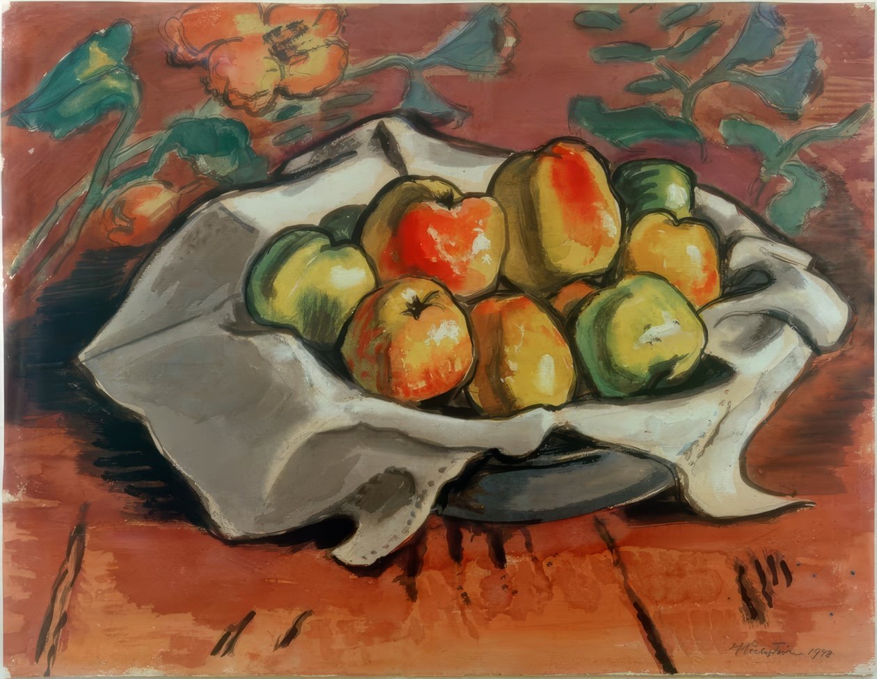 Appelstilleven door Max Pechstein
