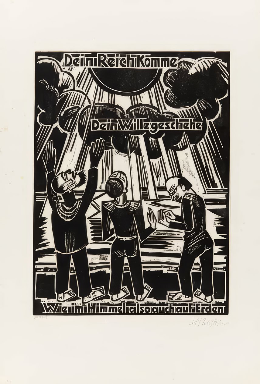 "Het Onze Vader" door Max Pechstein