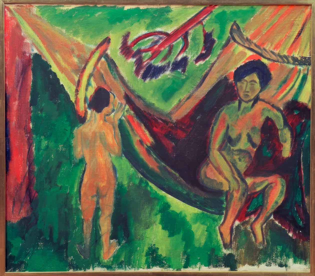 In de hangmat door Max Pechstein