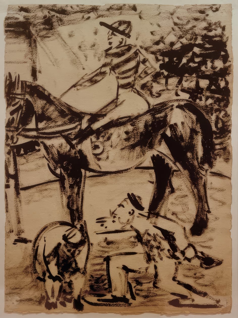 In de manege door Max Pechstein