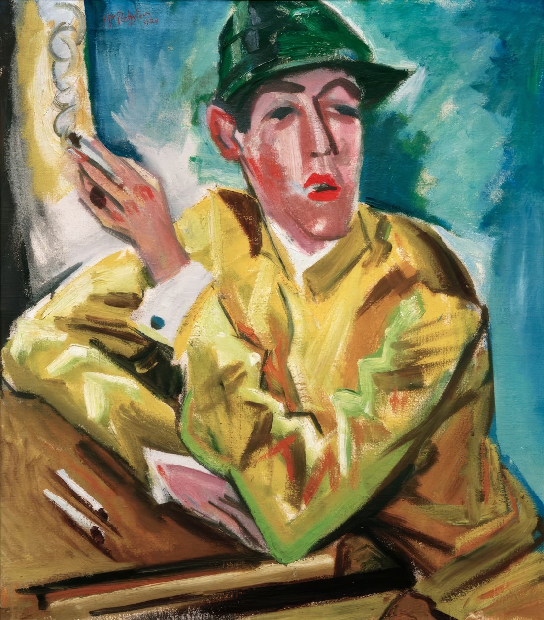Jockey door Max Pechstein