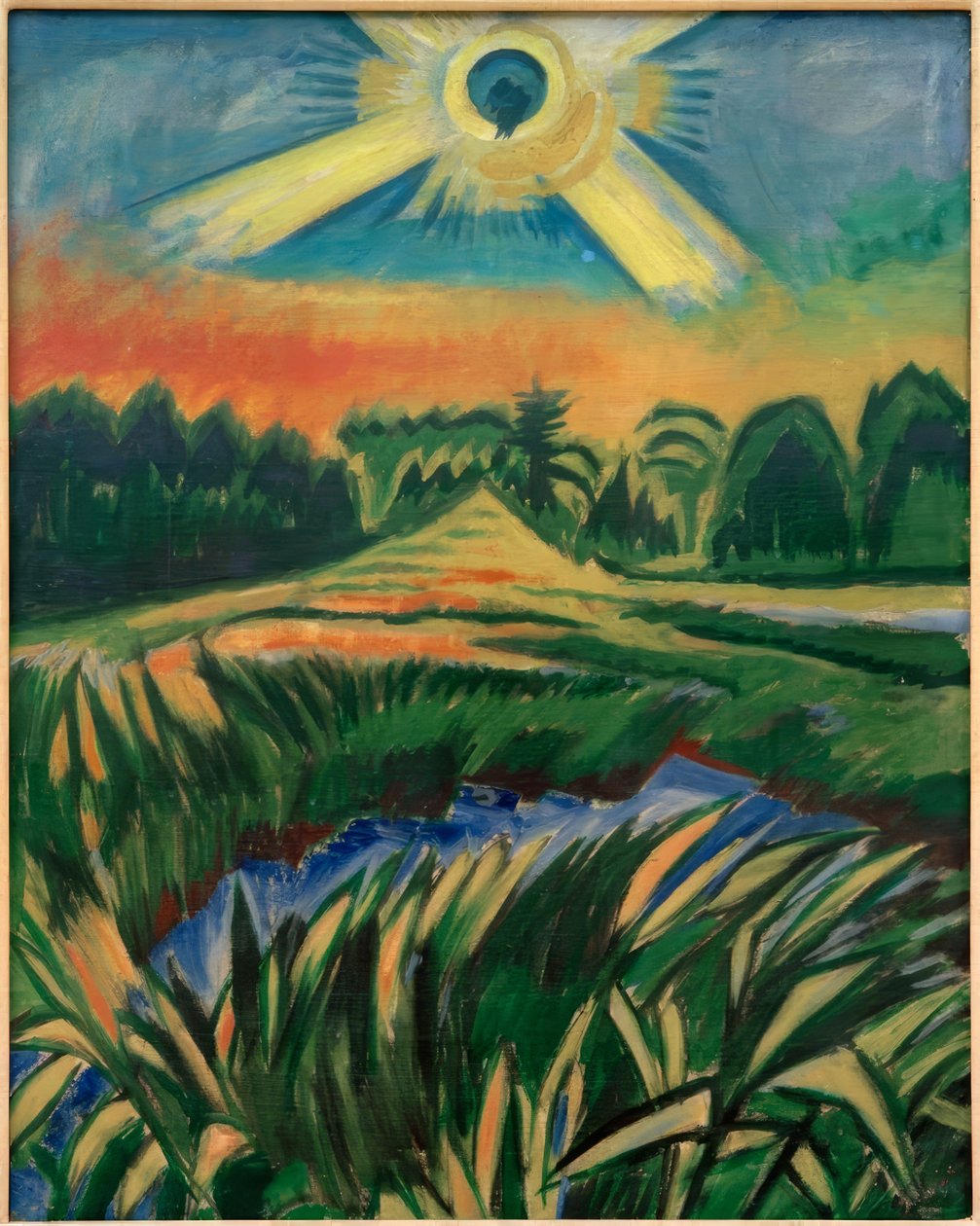 Rietbreuk door Max Pechstein
