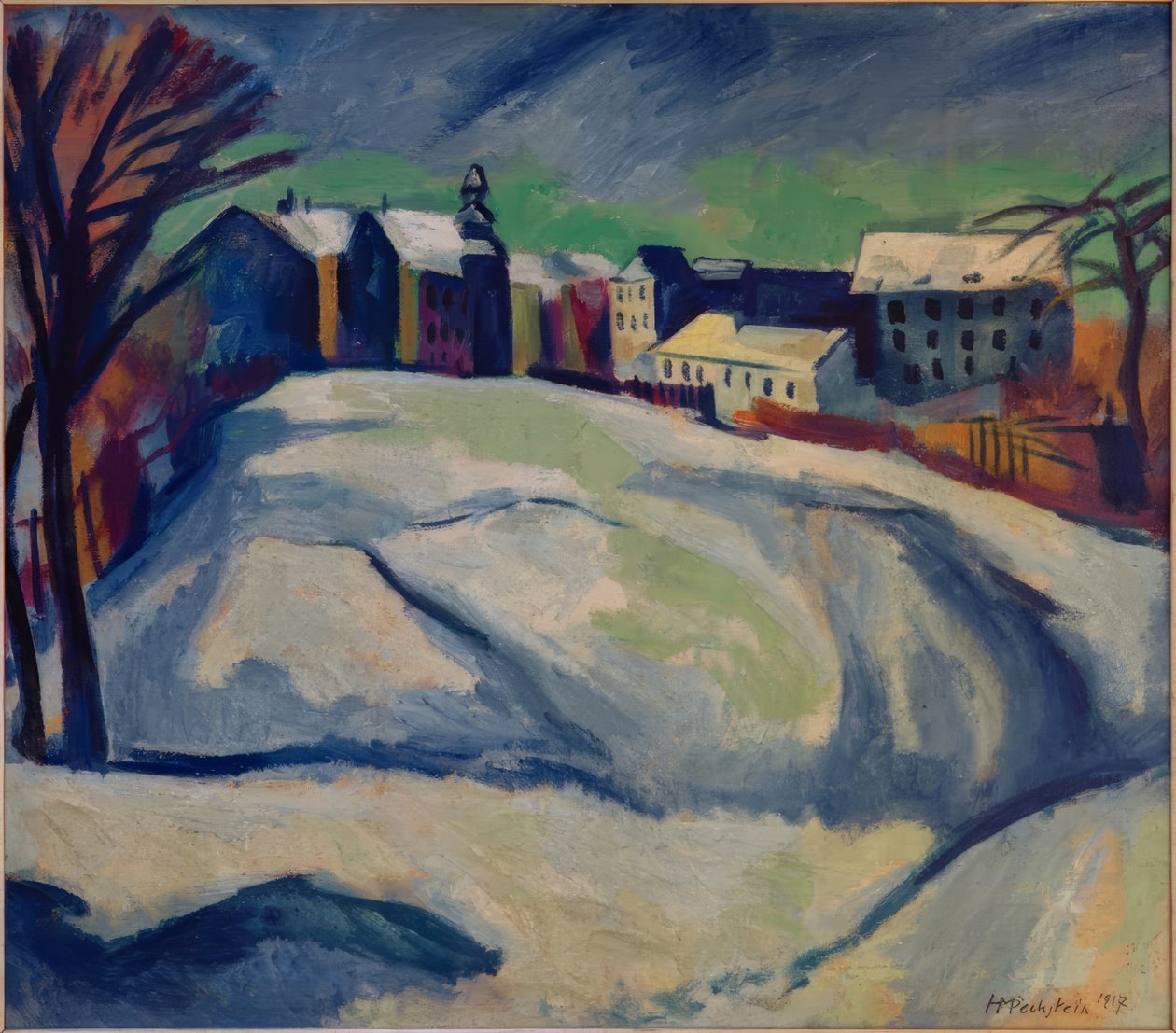 Winterlandschap II door Max Pechstein
