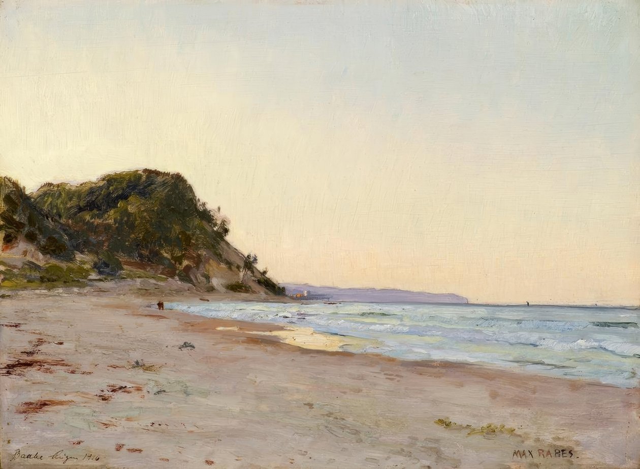 M.Rabes, Aan het water (Baabe, Rügen) door Max Rabes