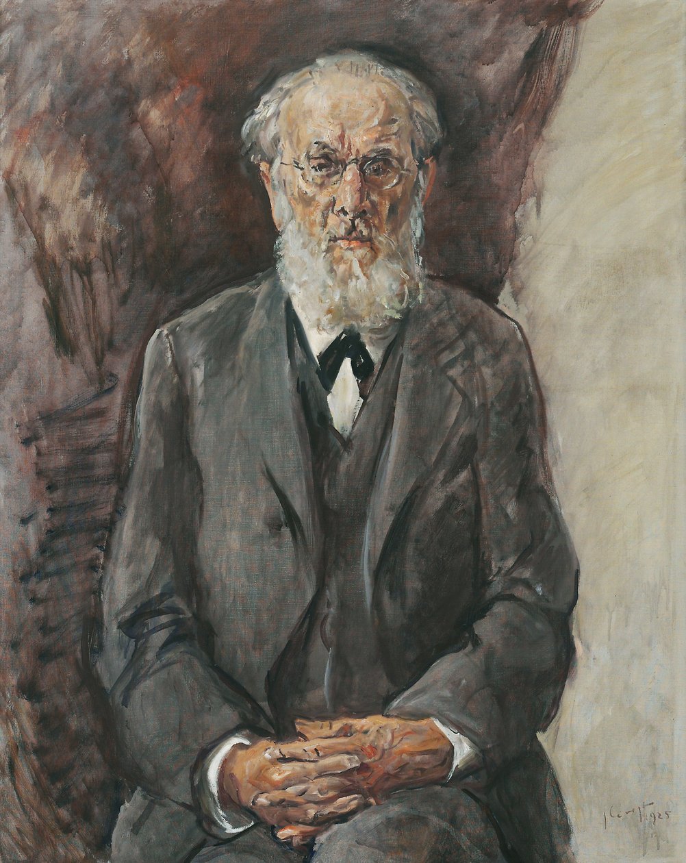 Portret van professor Carl Stumpf door Max Slevogt