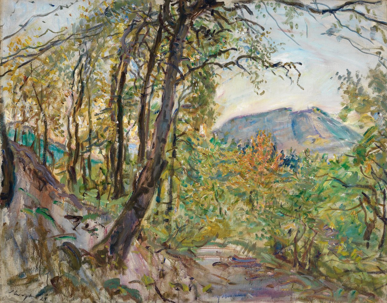 Landschap in de Palts door Max Slevogt