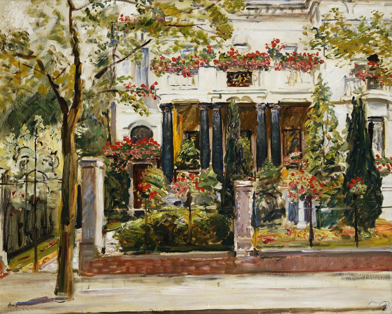 De Voortuin van de Steinbart Villa in Berlijn, 1911 door Max Slevogt