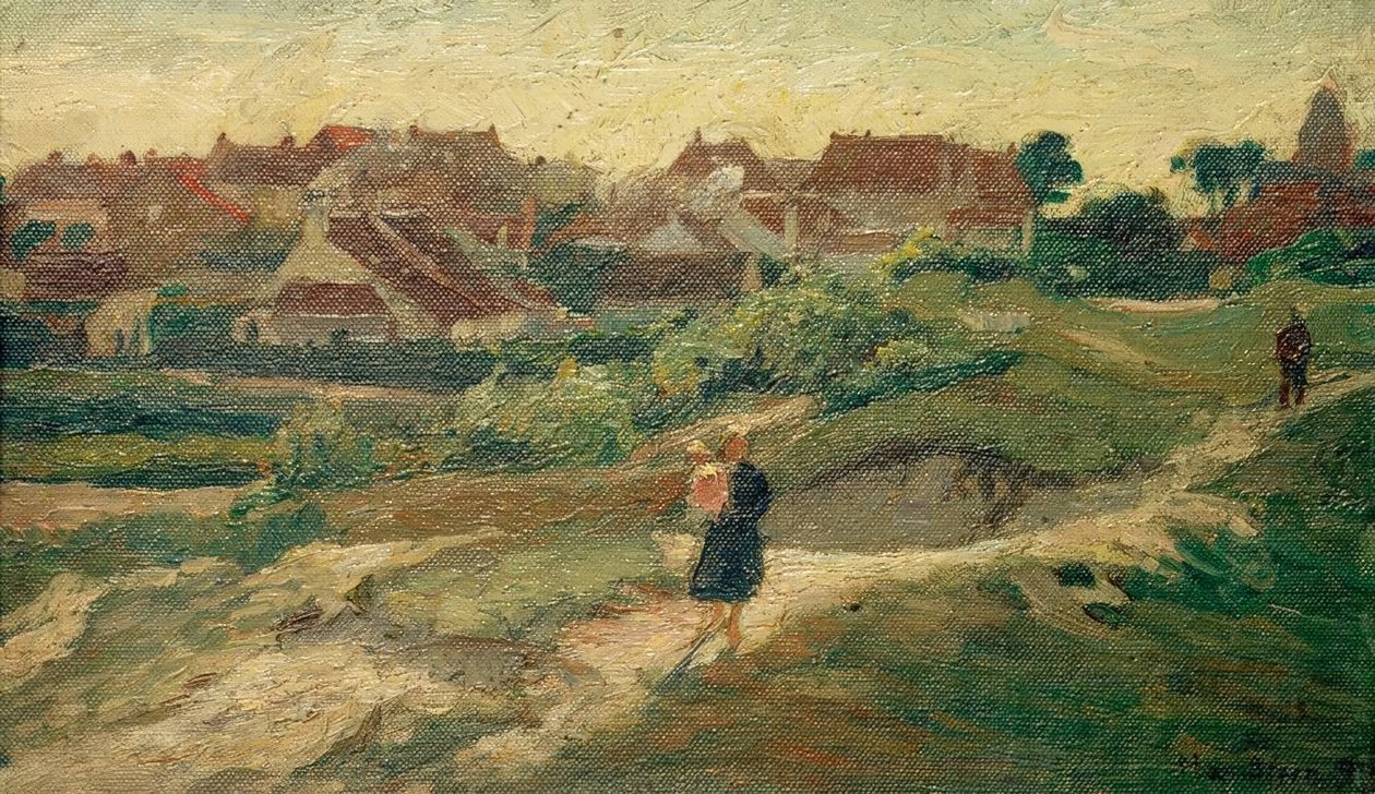 Hollandse dorpsaanzicht door Max Stern