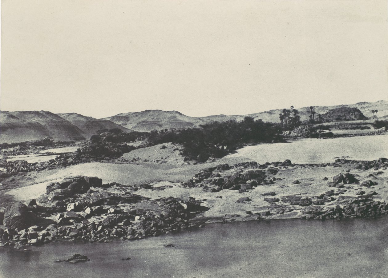 Haute-Egypte. Ingang van de eerste Cataract, 1850 door Maxime Du Camp