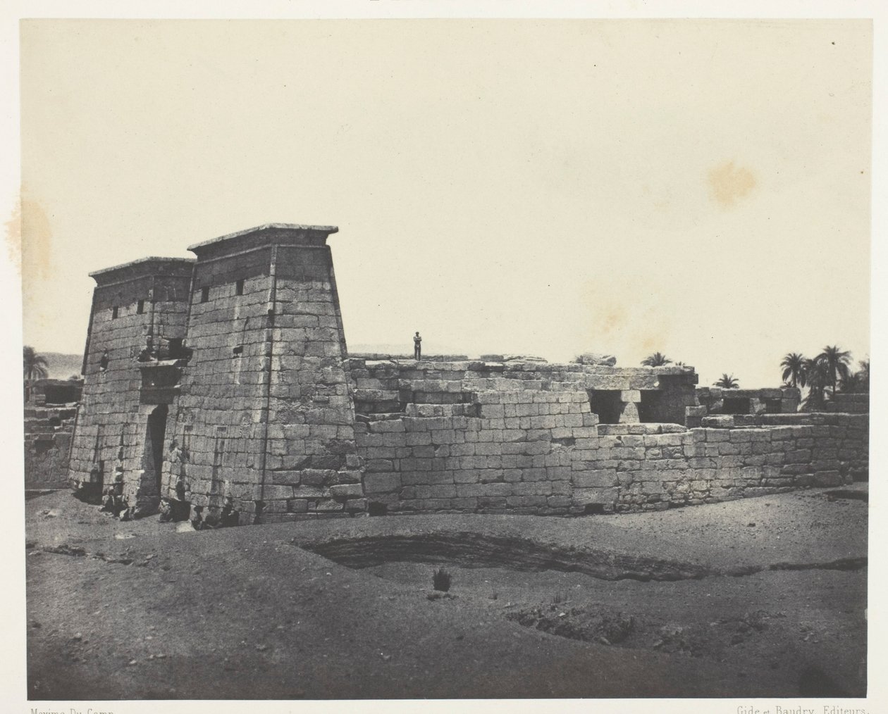 Karnak, Tempel van Khons; Thebe door Maxime Du Camp
