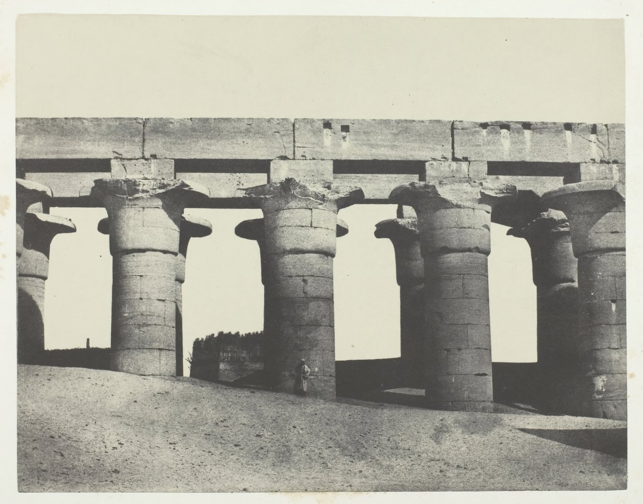 Louqsor, Grote Colonnade van het Paleis, Thebe door Maxime Du Camp
