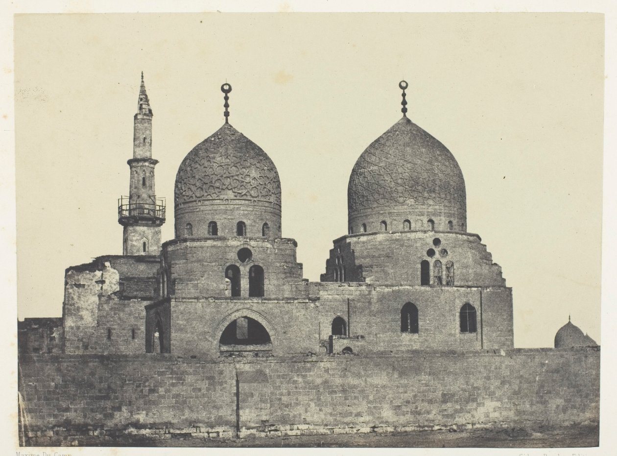 Moskee en Graf van Sultan Kansou-el-Gouri, Caïro door Maxime Du Camp