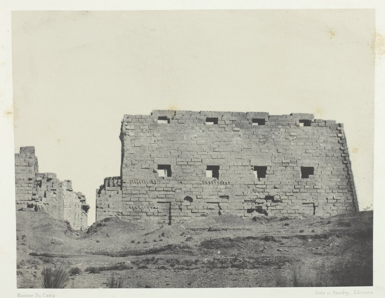 Palais de Karnak, Grands Pylones du Sud-Ouest, Thebe door Maxime Du Camp