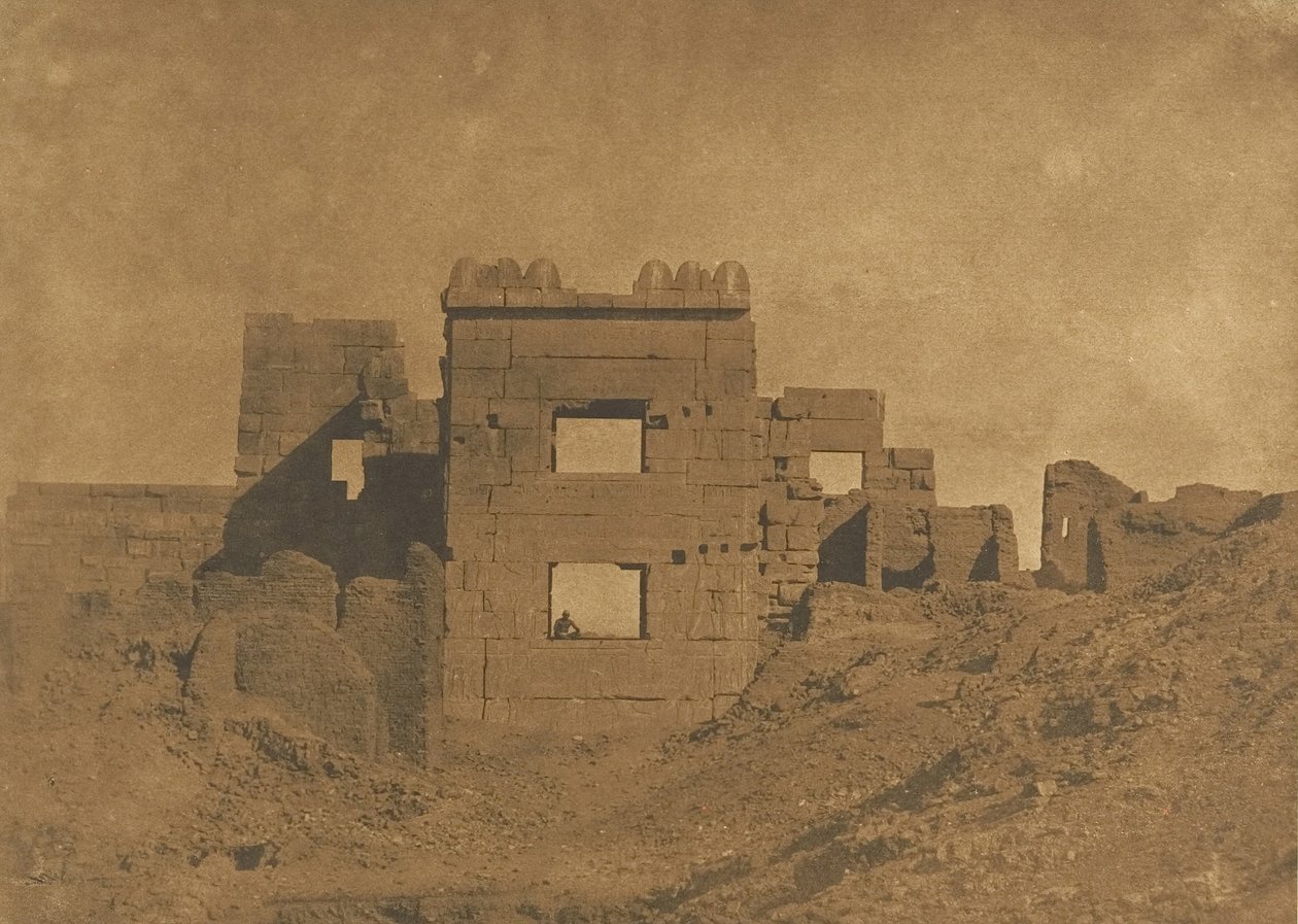 Paviljoen of Gynaecium van Ramses-Meiamoun, in Medinet-Habu door Maxime Du Camp