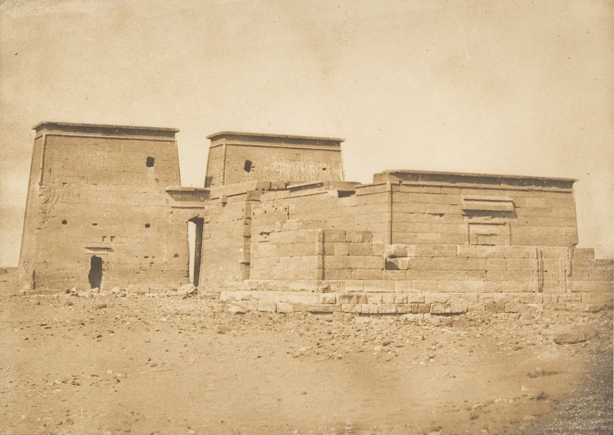 Algemeen uitzicht op de Tempel van Dakkeh Pselcis, genomen vanuit het noorden door Maxime Du Camp