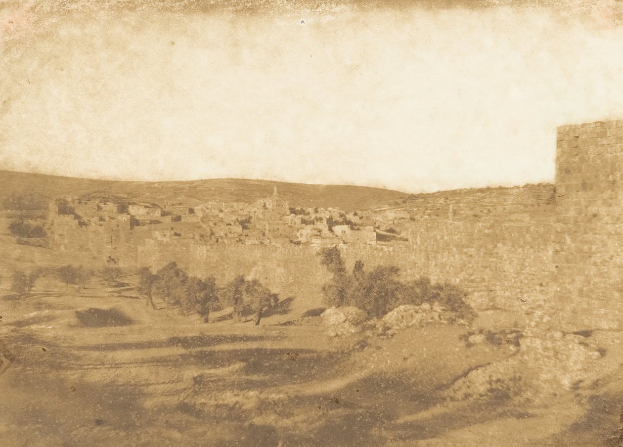 Vue prise au Nord-Ouest de Jérusalem, augustus 1850 door Maxime Du Camp