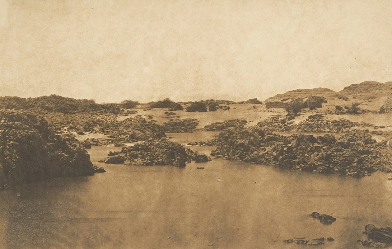 Vue prise à la Seconde Cataracte, maart 1850 door Maxime Du Camp