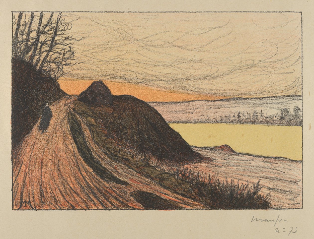 De Weg van Gaud La Route de Gaud, 1893 door Maxime Emile Louis Maufra
