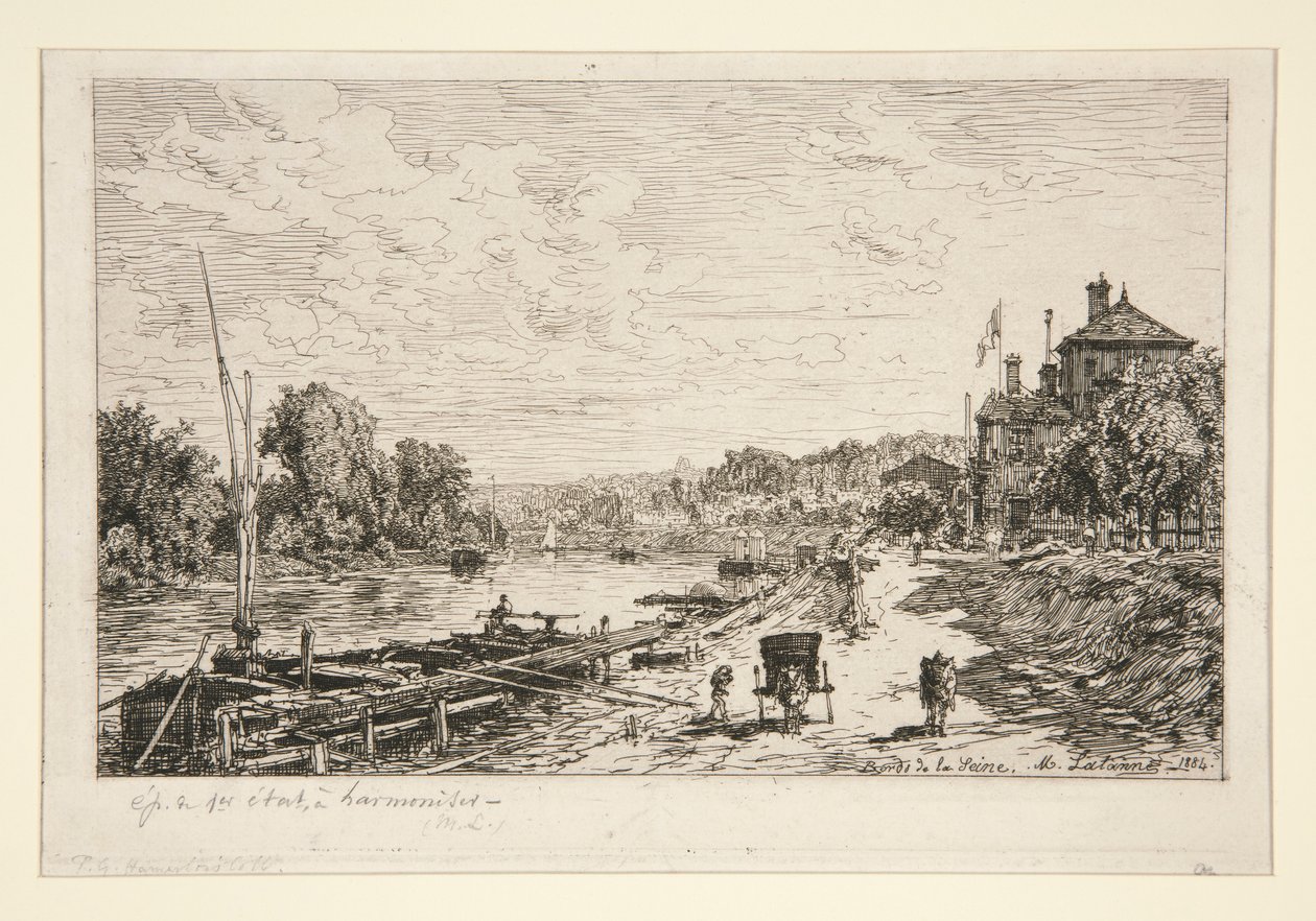 Oevers van de Seine door Maxime Lalanne