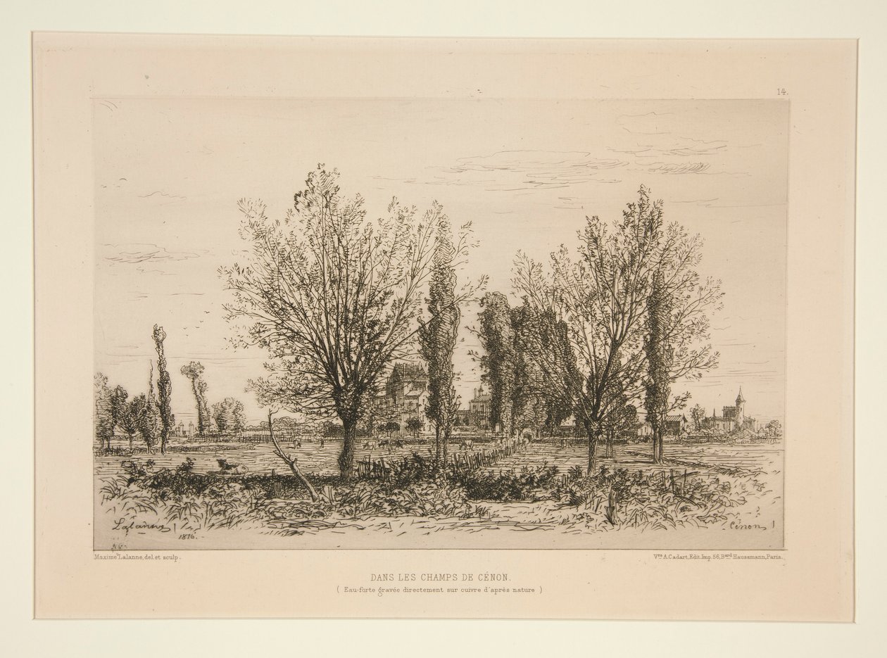 Dans les champs de Cénon door Maxime Lalanne