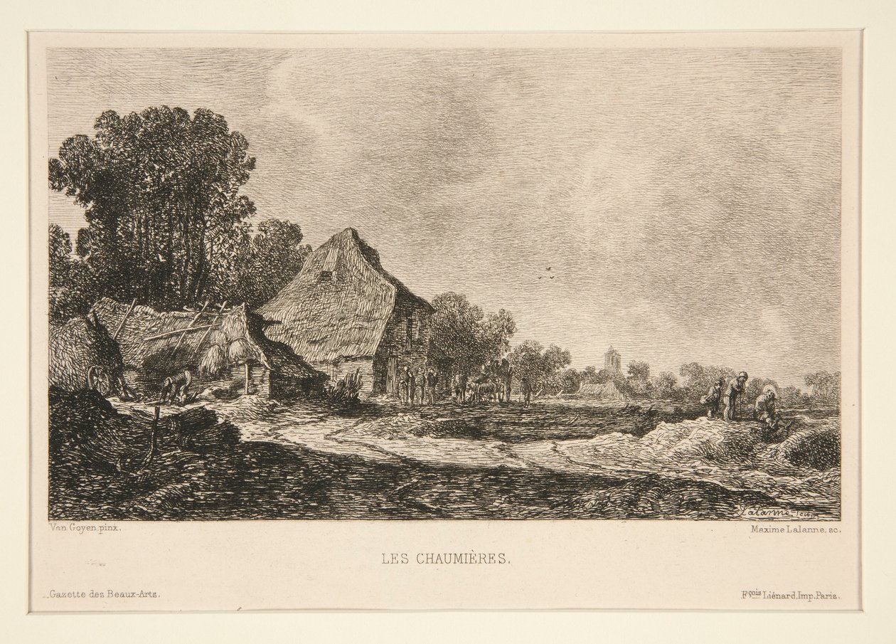 Les chaumières (De Huisjes) door Maxime Lalanne