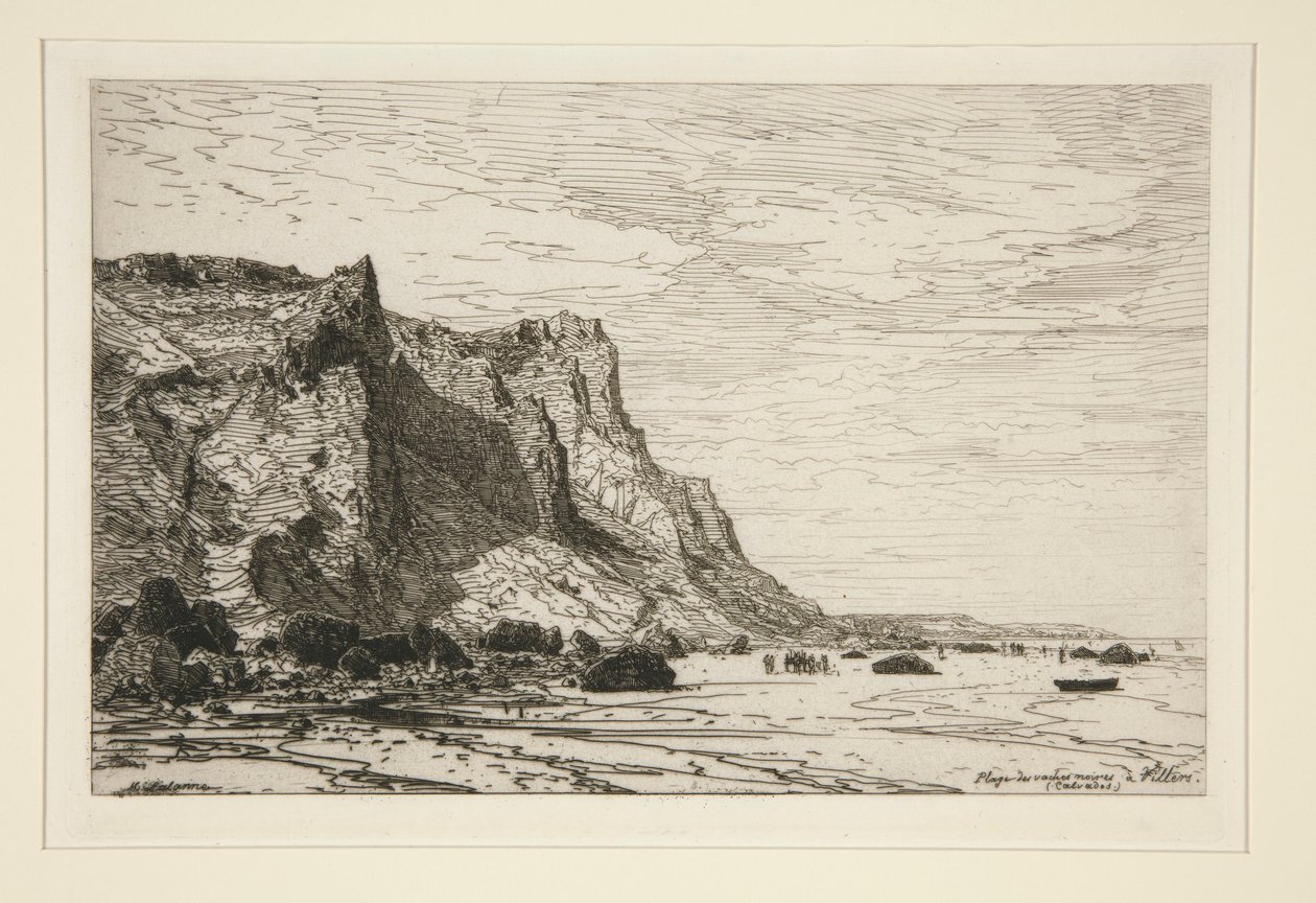 Plage des vaches noires à Villers (Calvados) door Maxime Lalanne