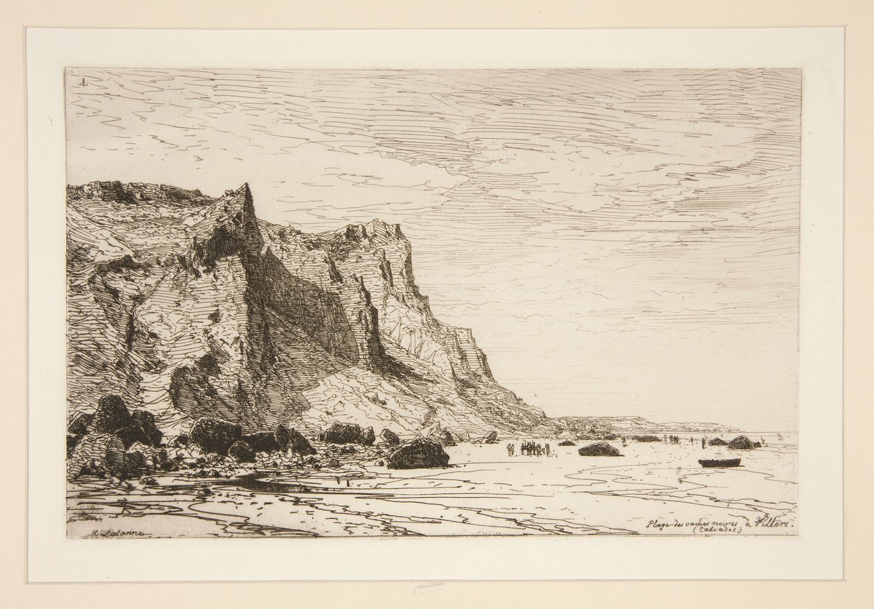 Strand van Zwarte Koeien bij Villiers (Calvados) door Maxime Lalanne