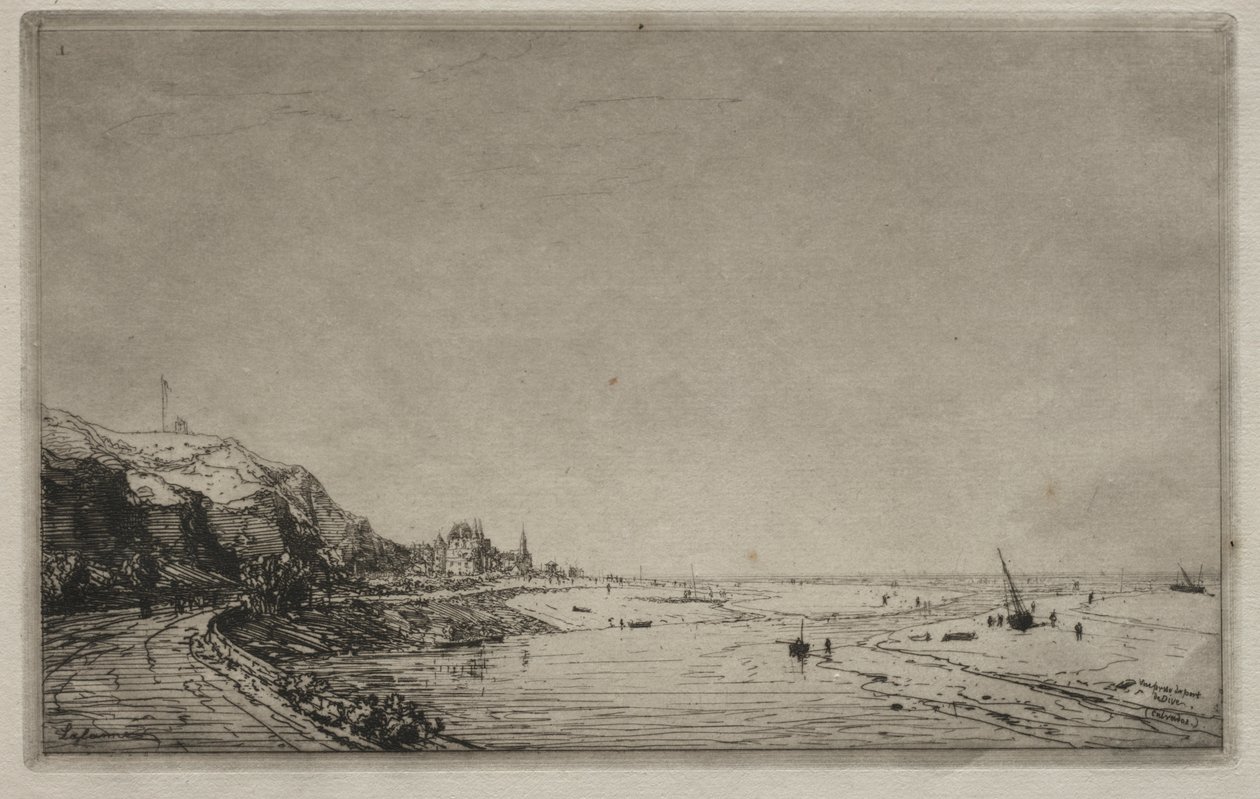 Uitzicht vanaf Port du Dives (Calvados) door Maxime Lalanne