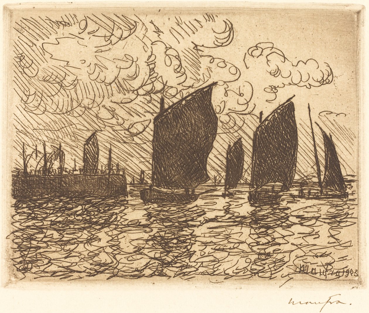 Terugkeer van de boten door Maxime Maufra