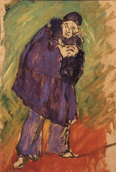 Studie van een Pierrot voor Mevisto, 1891 door Maximilien Luce