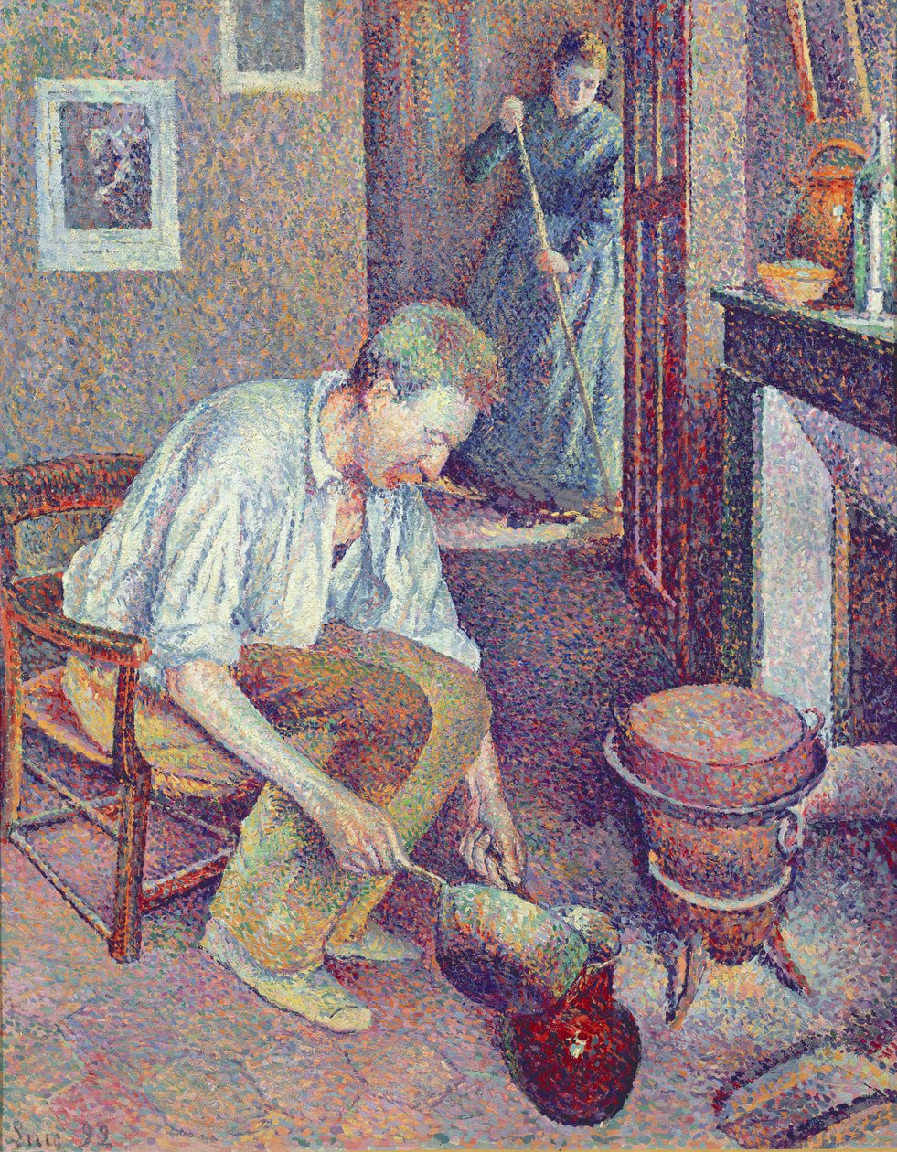 De Koffie, 1892 door Maximilien Luce