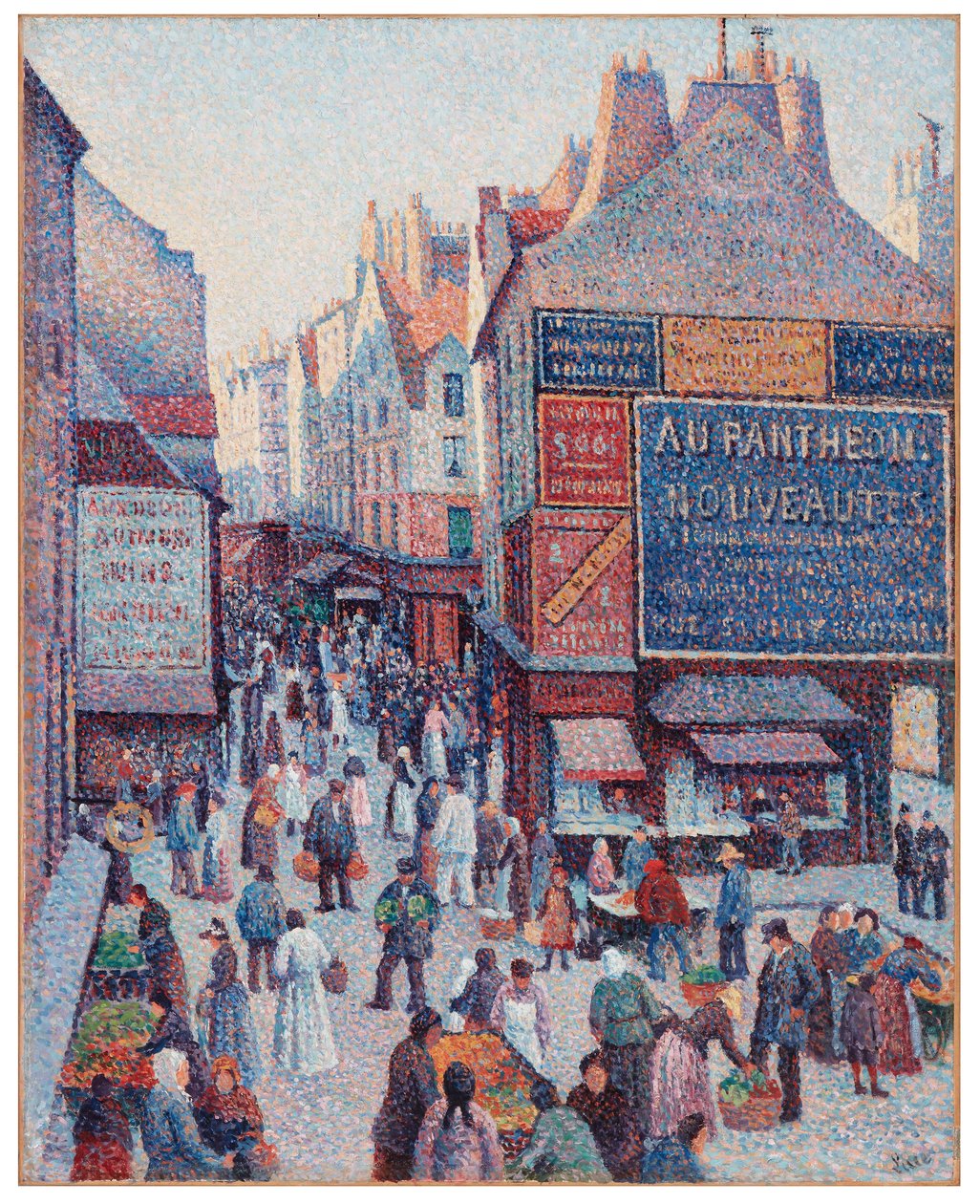 De Rue Mouffetard door Maximilien Luce