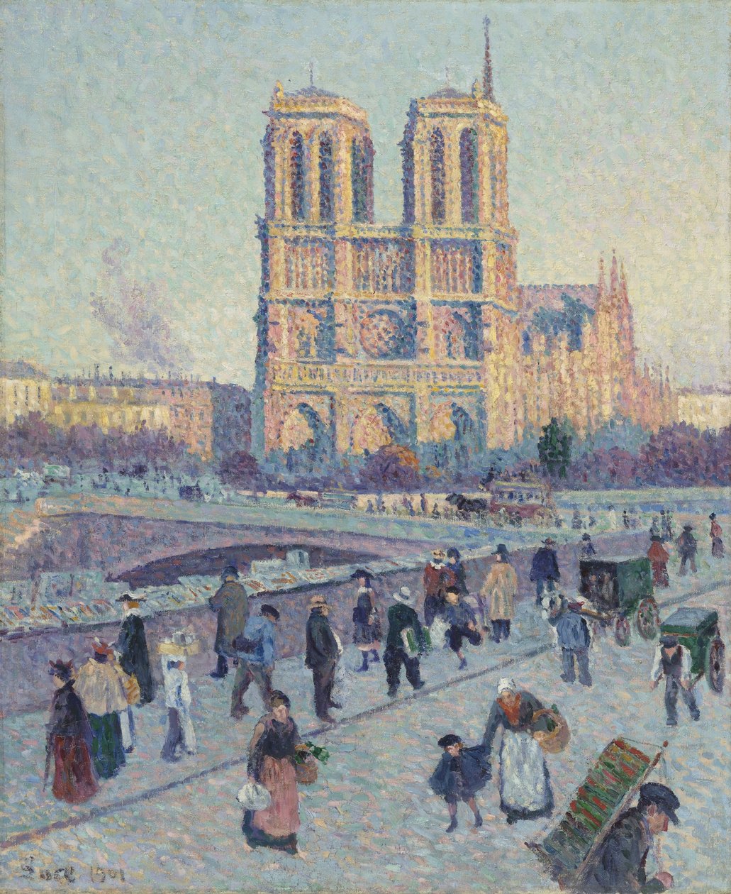 De Quai Saint-Michel en de Notre-Dame door Maximilien Luce
