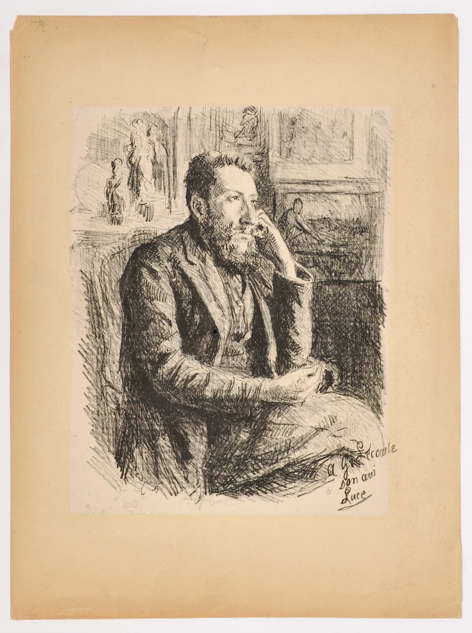 Portret van Georges Lecomte door Maximilien Luce